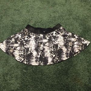 Kids paint splatter mini skirt